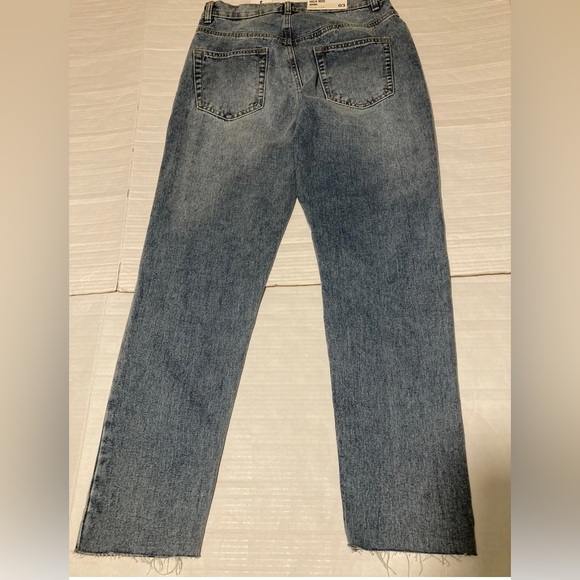 Mom high rise size 3 Refuge denim raw hem jeans NEW - Picture 5 of 8